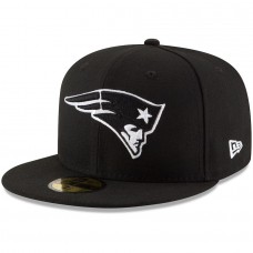 Men's New England Patriots New Era Black B-Dub 59FIFTY Fitted Hat 2513430